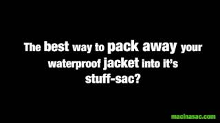 How to fold away our Packable Jacket [upl. by Cohligan]