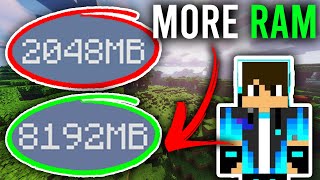 How To Allocate More Ram To Minecraft Guide  Add More Ram To Minecraft [upl. by Nede607]