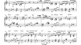 Polka dots and Moonbeams Arranged for solo piano with music sheet [upl. by Linus]