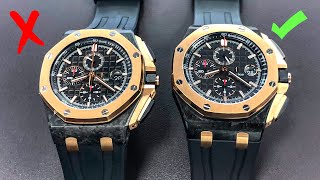 How to Spot Fake Watches  Audemars Piguet Royal Oak Offshore [upl. by Aitak332]