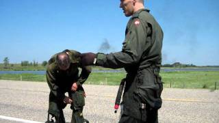 Brave Pilots Emerge after ejecting from fighter Jet 2AVI [upl. by Pollard106]