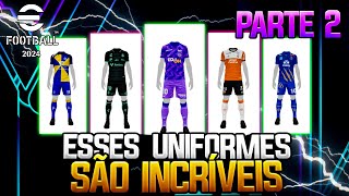 TOP 15 UNIFORMES MAIS BONITOS DO EFOOTBALL 2024 MOBILE [upl. by Aubrey]