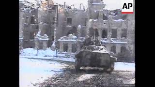 RUSSIA CHECHNYA BATTLE FOR GROZNY INTENSIFIES [upl. by Amadas]