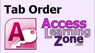 Microsoft Access Tab Order [upl. by Otrevlig]