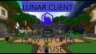 How To Open And Use Lunar Client Settings [upl. by Nahtanoj]