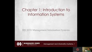 BIS 3233  Chapter 1 Introduction to Information Systems [upl. by Ilysa629]