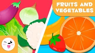 Learn Fruits And Vegetables  Vocabulary For Kids [upl. by Wilinski]