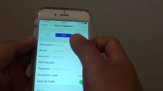 iPhone 6 How to Setup New VPN Connection [upl. by Nessnaj]