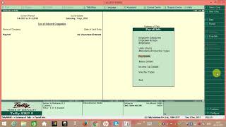 Complete Payroll in Tally ERP9 Salary Slip amp Pay Sheet Step By Step TutorialPart 1 [upl. by Berte]