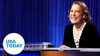 Meet Jeopardy champion Amy Schneider  USA TODAY [upl. by Pellet]