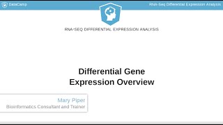 R Tutorial  Differential Gene Expression Overview [upl. by Addam]