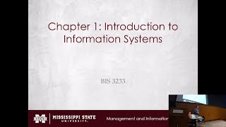 BIS 3233  Chapter 1 Introduction to Information Systems [upl. by Annayat996]