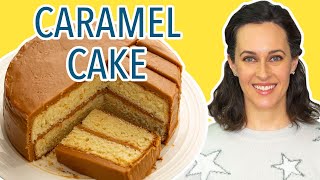 Southern Caramel Cake Recipe from Southern Living  How to Make Caramel Icing [upl. by Atteuqal]