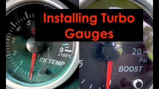 Installing Turbo Gauges Turbo Conversion Part 3 [upl. by Payne]