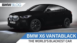 BMW Vantablack VBX6 – The World’s Blackest Car [upl. by Deina144]