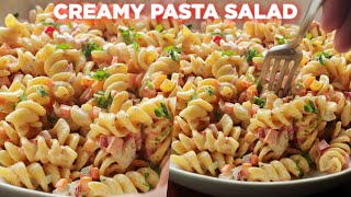 Yummy Creamy Pasta Salad Recipe [upl. by Karel]