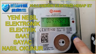 Yeni Nesil Elektronik Elektrik Sayacı Nasıl Okunur  Nasıl Hesaplanır  Sesli Bilgiler TR  Teknik [upl. by Atiral862]