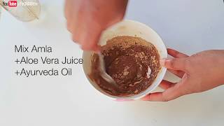 HOW TO use AMLA powder for HAIR GROWTH  Ayurveda Natural Hair Care [upl. by Gyatt250]