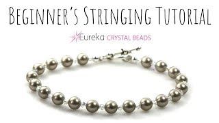 Learn to string beads  the right way [upl. by Ainollopa447]