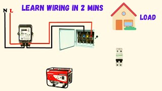 single phase manual changeover switch wiring diagram [upl. by Woo]