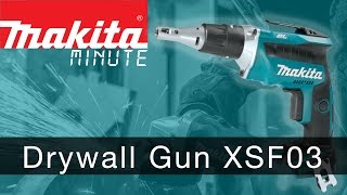 Makita XSF03 Brushless Drywall Screwgun [upl. by Notselrahc937]