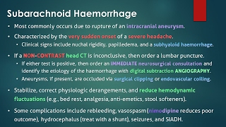 Subarachnoid Hemorrhage SAH [upl. by Cornelia]