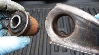 How to Replace Control Arm Bushings EASY [upl. by Nochur178]