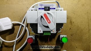 Automatic generator changeover switch with schematic [upl. by Einahpad]