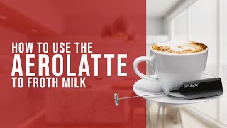 How To Use the AeroLatte To Froth Milk [upl. by Hgielak321]