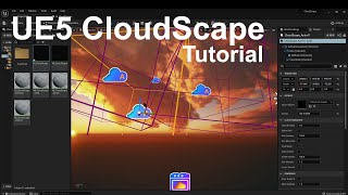 UE5 CloudScape Volumetric Cloud Library Tutorial [upl. by Adnowal]