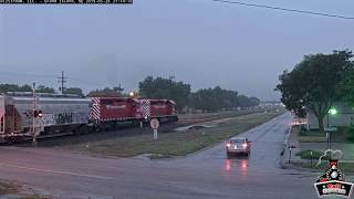 SUPER RARE Nebraska Central on Grand Island Railcam [upl. by Stratton]