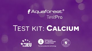 Aquaforest Calcium TestPro video tutorial [upl. by Krik]