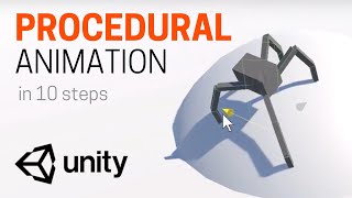 Unity procedural animation tutorial 10 steps [upl. by Ahseiyt]