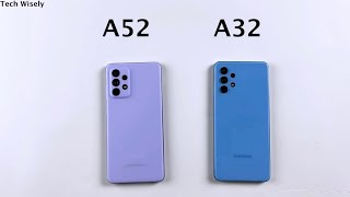 SAMSUNG A52 vs A32 Speed Test [upl. by Tneciv]