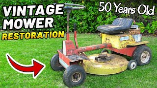 RARE 50 YEAR OLD MINI MOWER RESTORATION [upl. by Berg]