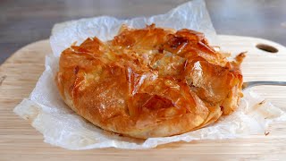 Crispy Apple Pie with Filo Pastry  French Recipe  was Kitchen  アップルパイ [upl. by Milzie98]