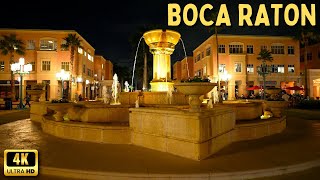 Boca Raton Florida  Beautiful Town at Night [upl. by Jasmine]