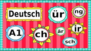 Deutsch A1 Phonetik  Aussprache  German lesson phonetics  letter combinations [upl. by Hairim]