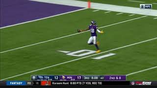 Justin Jefferson 71 Yard Touchdown  Titans vs Vikings  NFL Week 3 [upl. by Haywood]