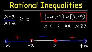 Rational Inequalities [upl. by Rodmann]