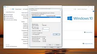 Windows 10 How to Adjust Virtual Memory [upl. by Siol]