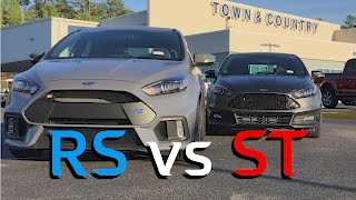 Ford Focus RS vs Focus ST  Review and Comparison [upl. by Toy]