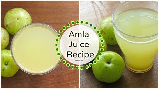 Amla Juice Recipe  How To Make Amla Juice At Home  Indian Gooseberry Juice [upl. by Melville]