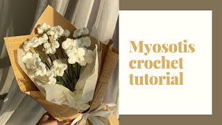 Myosotis crochet tutorial [upl. by Civ]