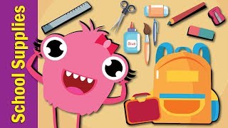 School Supplies Song  Fun Kids English [upl. by Ecirtel15]