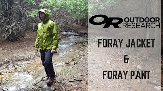 Outdoor Research Foray Jacket amp Foray Pant  Tested amp Reviewed [upl. by Modeerf917]