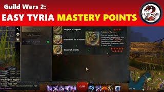 Guild Wars 2 Easiest Central Tyria Mastery Points to Get All 49 Required Ones [upl. by Ierna22]