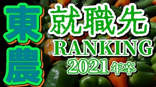 東京農業大学（東農大）就職先ランキング【2021年卒】 [upl. by Biddick]