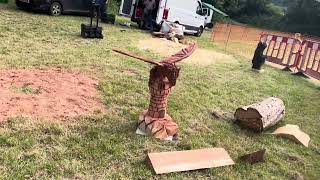 A fabulous range of wooden sculpture at Caerleon festival 2024 [upl. by Oguh533]