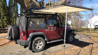 Awning unboxing and install [upl. by Jaquelin462]